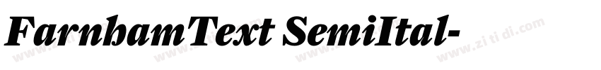FarnhamText SemiItal字体转换